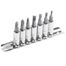 [BS-207S] Screwdriver set with 1/4" bit holder, 7 pcs (BS-207S, GENIUS)