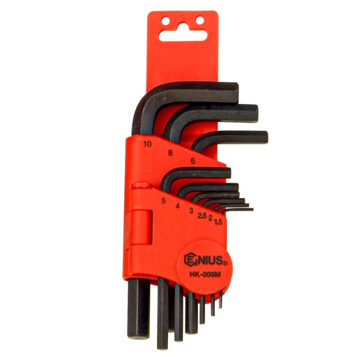 [HK-009M] L-shaped hex key set (9 pcs) (HK-009M, GENIUS)