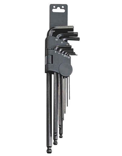 [HK-009MB] Angled ball-end hex key set 9pcs (HK-009MB, GENIUS)