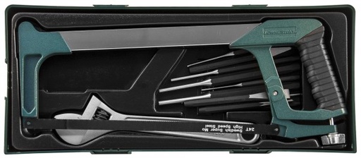 [M645114SP] 14PCS HACKSAW, CHISEL, PUNCH & (M645114SP, JONNESWAY)