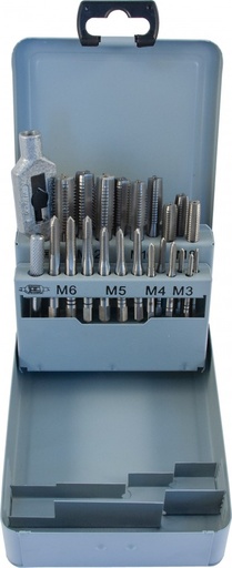 [MTS22] Tap set, 22 pcs, M3-M12 HSS-G (MTS22, THORVIK)