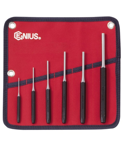 [PC-566MP] Pin punch set 6 pcs (2-8 mm) (PC-566MP, GENIUS)