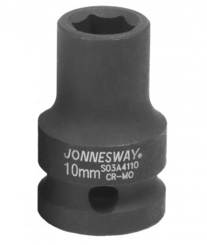 [S03A4110] 1/2"DR 6PT IMPACT SOCKET, SIZE: 10MM (S03A4110, JONNESWAY)