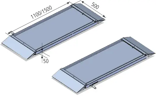 [STDA16] Galinės ratų suvedimo slankiosios lėkštės, 1100 mm, 2 vnt. (STDA16, RAVAGLIOLI)