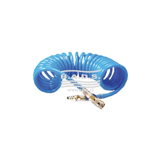[WS-10] Spiral hose with connectors 12x8mm 10m/15m (WS-10, HUZAIR)