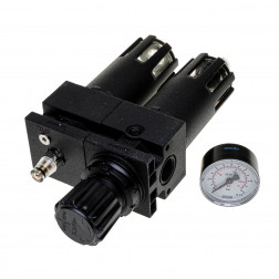 [AP010] Reducer lubricator filter with pressure gauge 1/2" GIS (AP010)