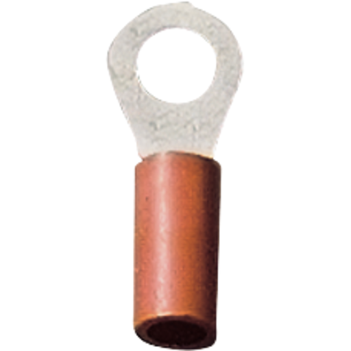 [3558-901-1/100] Kilpinis (žiedinis) gnybtas M4, raudonas, 0,50-1,00mm2 (3558-901-1/100, NORMFEST)