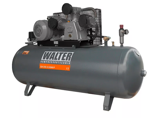 [GK 880_500] Virzuļa gaisa kompresors GK 880, 740 l/min, 5,5 kW, 500 l (GK 880_500, WALTER)