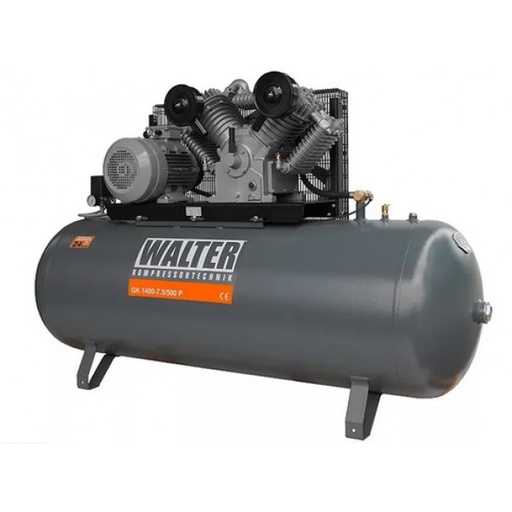 [GK 1400_500] Virzuļa gaisa kompresors GK 1400, 1100 l/min, 7,5 kW, 500 l (GK 1400_500, WALTER)
