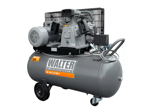 [GK 530_100] Stūmoklinis kompresorius GK 530, 440 l/min, 3 kW, 100 l (GK 530_100, WALTER)