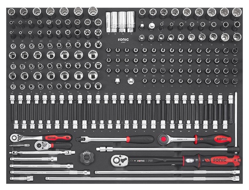 [222801] Combination socket set 3/8" SFS-XL, 228 pcs (222801, SONIC)