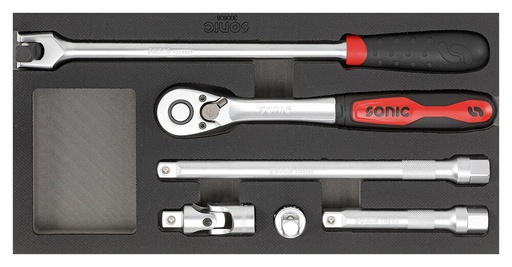 [300608] 1/2 in. combination set with SFS foam insert, 6 pcs (300608, SONIC)