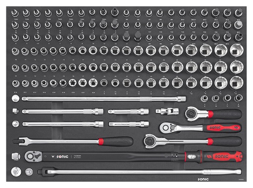 [314501] Combination socket set 1/2" SFS-XL, 145 pcs (314501, SONIC)