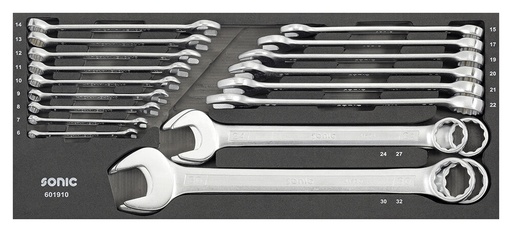 [601910] Combination socket set 1/4" and 3/8" SFS-XS, 19 pcs (601910, SONIC)