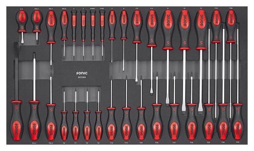 [603304] Screwdriver set, 33 pcs (603304, SONIC)