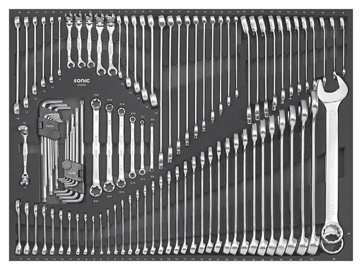 [610201] Wrench set SFS-XL 102-pcs. (610201, SONIC)