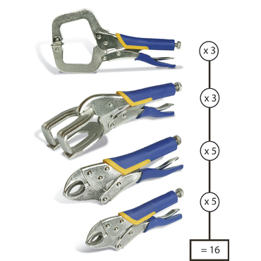 [050266] Fiksējošo knaibļu komplekts virsbūves remontam (050266, GYS)