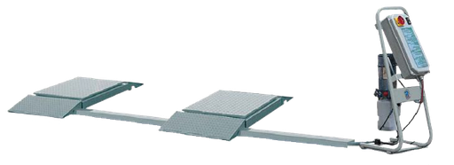 [R203I] Hidraulinis važiuoklės laisvumų tikrinimo stendas sunkvežimiams, įleidžiamas (R203I, RAVAGLIOLI)