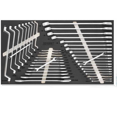 [163-478/40] Wrench set - Outside 12-point traction profile, Outside hexagon profile (163-478/40, HAZET)