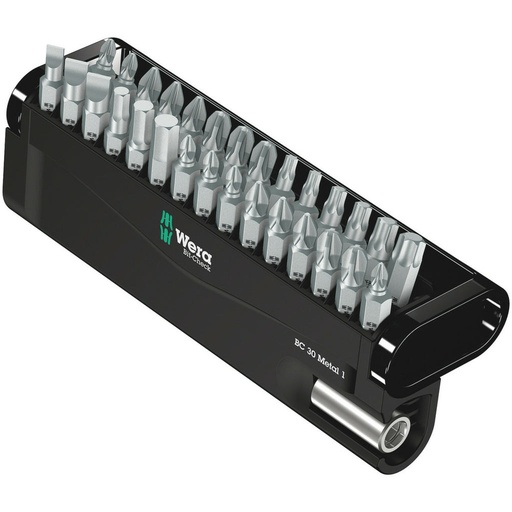 [05057434001] 1/4" uzgaļu komplekts Bit-Check 30 Metal 1 (05057434001, WERA)