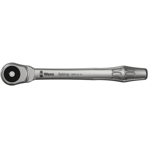 [05004003001] Terkšlė 1/4 8003 A Zyklop Metal-Knarre mit Durchsteckvierkant mit 1/4 " - Antrieb (05004003001, WERA)