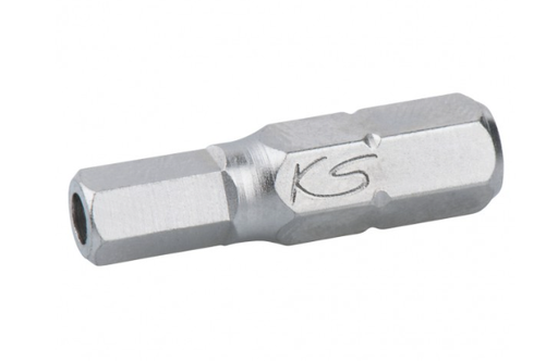 [911.2944] Antgaliai šešiabriauniai su skylute 4,0x25 mm, 1/4", 5 vnt. (911.2944, KS TOOLS)