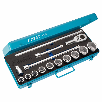 [1000] Socket set - 3/4 inch (20 mm) square, hollow (1000, HAZET)