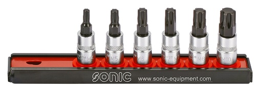 [100601] 1/4 socket set with RIBE bits (6 pcs) (100601, SONIC)
