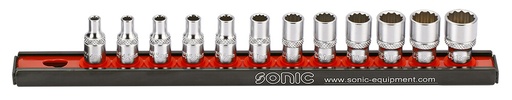 [101201] 1/4 12-point socket set (12pcs) (101201, SONIC)