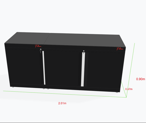 [AT-C2-AD90+AT-C2-A90 / AT-C2-A90DX] Darbgalds ar metāla virsmu, 2010 mm (AT-C2-AD90+AT-C2-A90 / AT-C2-A90DX, FILCAR)