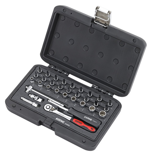 [103202] 1/4 Socket and Bit Set with Ratchet (32 pcs) (103202, SONIC)