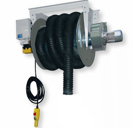 [ERKVPV-150/13-SB] Automātiska nosūkšanas spole ar ventilatoru Ø150 mm / 13 m (ERKVPV-150/13-SB, CORAL)
