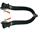 [Y75-BN-75/140-PM] Y-shaped dual exhaust extraction adapter with nozzles, Ø75 mm (Y75-BN-75/140-PM, CORAL)