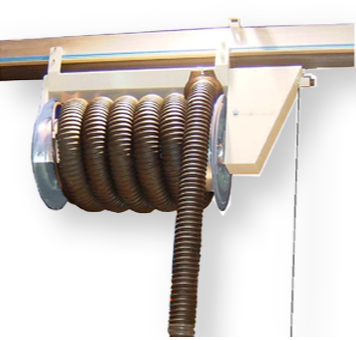 [AETB-100/7-SB] Sliding exhaust extraction reel for the ETB aluminium rail (AETB-100/7-SB, CORAL)