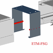 [ETM-FSG] Rail joint for the rail system, ETM (200×180) (ETM-FSG, CORAL)