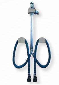[ETASUP-2-100-5] Exhaust extraction system with two hoses Ø100 mm / 5 m (ETASUP-2-100-5, CORAL)