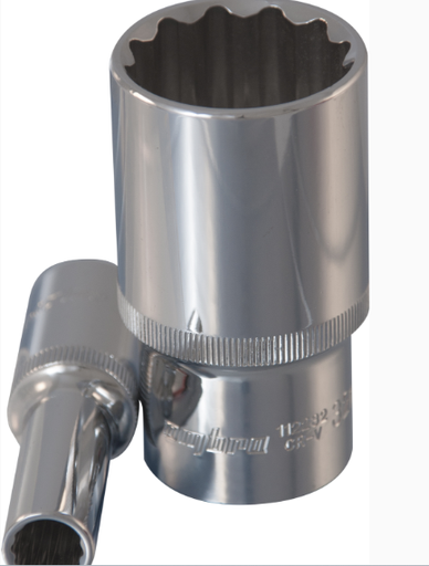 [112215] Long socket 1/2'' 12-point 15mm (112215, OMBRA)