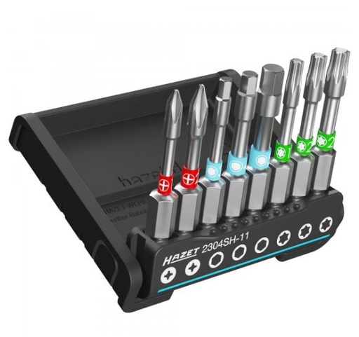 [2304SH-11] SmartHolder with 8 screwdriver bits - long (2304SH-11, HAZET)