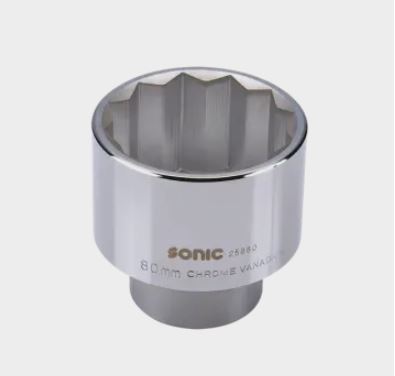 [837080] Muciņa 1″, 080 mm, 12 šķautņu (837080, GENIUS)