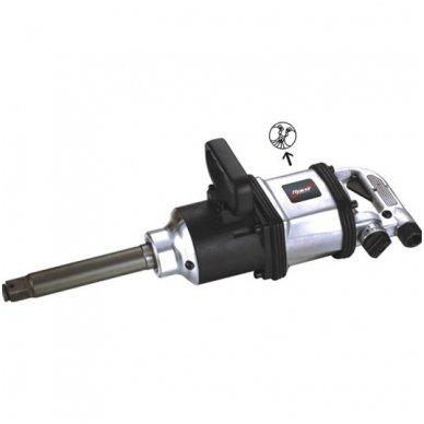 [AT9981] ⬡ Air impact wrench 1" with extended anvil, HYMAIR (AT9981)
