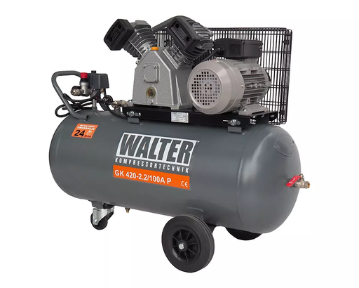 [GK 420_50A] Piston air compressor GK 420, 340 l/min, 2.2 kW, 50 l (GK 420_50A, WALTER)