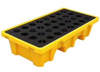 [03.036.36] Eļļas savākšanas plastmasas paliktnis (2×220 l mucām) (03.036.36, SPIN)
