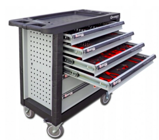 [WN236] Tool trolley, 6 drawers, with 236 pcs of tools Grubber (WN236, COFRAMA)