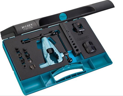 [2191/12K] Tube flaring tool set - 12-pieces (2191/12K, HAZET)