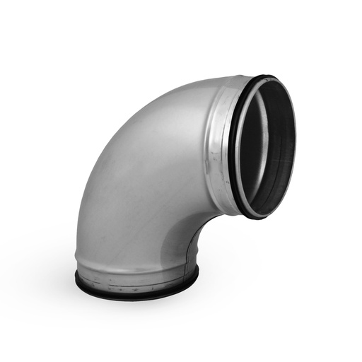 [AL125-90] Elbow with gaskets, 90°, stamped steel, 125 mm (AL125-90)