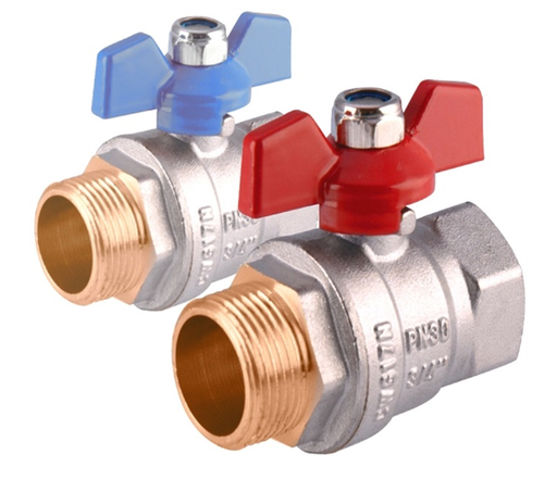 [02VV04VITR] Ventilis rutulinis 3/4" v-i, trumpa rankena (02VV04VITR)