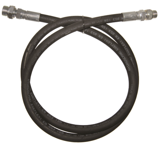 [16741] Hydraulic hose with fittings 3 m, 1/2 in., G3/4(M)/G1/2(F) – G1/2(F/M) (16741, EUROLUBE EQUIPMENT)