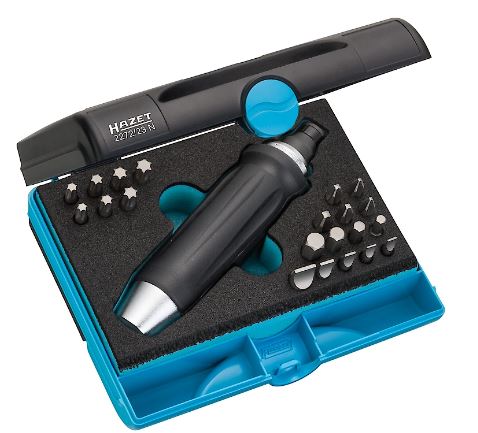 [2272/23N] Impact bit screwdriver set – 5/16 inch (8 mm) hexagon, solid, 23-piece (2272/23N, HAZET)