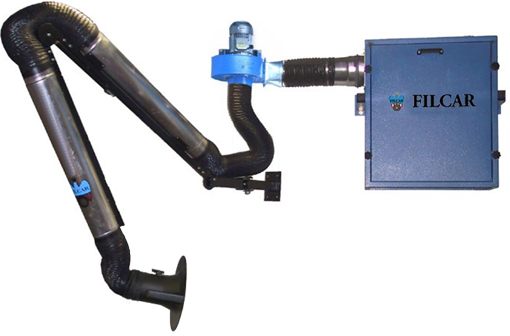 [TECHNOSTAR-4000-NG/4] Suvirinimo dujų ištraukimo sistema montuojama ant sienos FILCAR (TECHNOSTAR-4000-NG/4, FILCAR)