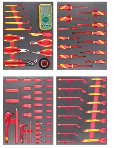 [AQ7078] Tool set for trolleys, electrician VDE, 78 pcs (AQ7078, AUTOEQ)